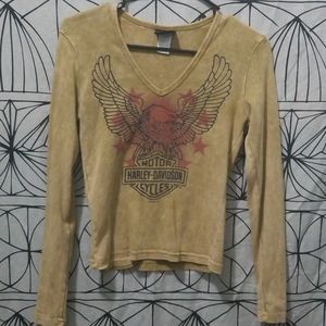Harley- Dividson  Cycle Long Sleeve Shirt